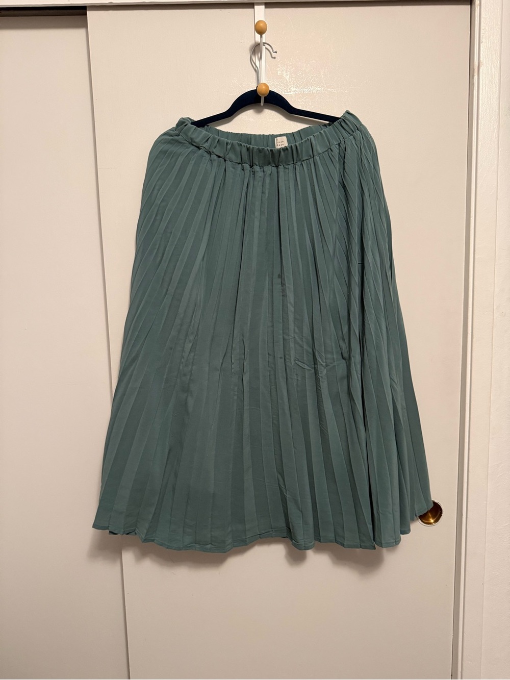 a new day Pleated Maxi Skirt | Green | Size L